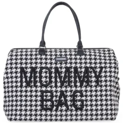Childhome Mommy Bag Large - Pied de Poule Noir