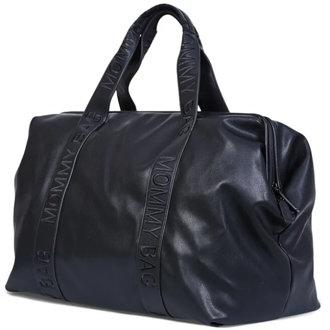 Childhome Mommy Bag Large Signature Similicuir - Noir