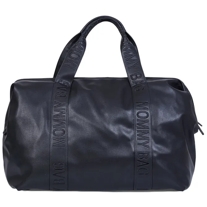 Childhome Mommy Bag Large Signature Similicuir - Noir