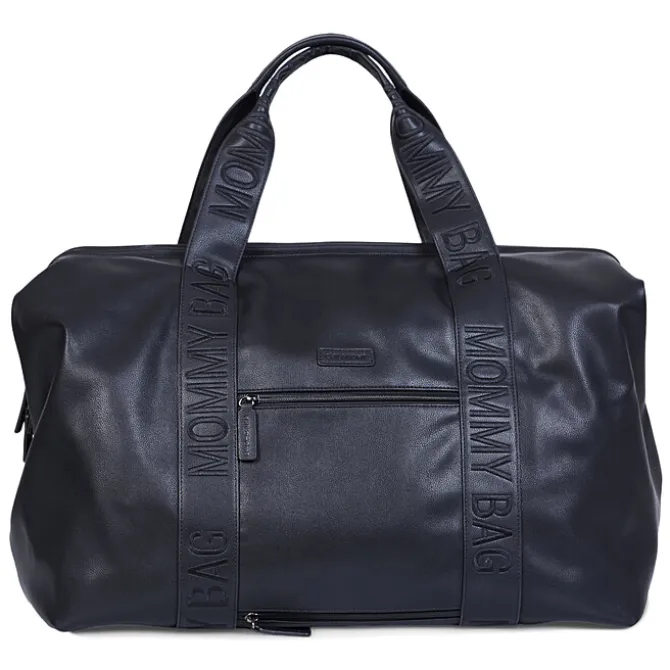 Childhome Mommy Bag Large Signature Similicuir - Noir