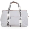 Childhome Mommy Bag Large Signature Canvas - Ecru