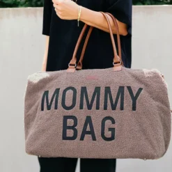 Childhome Mommy Bag Large Teddy - Soft Brown