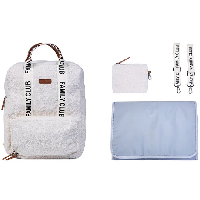 Childhome Sac à Dos à Langer Family Club Signature Teddy - Off White