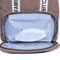 Childhome Sac à Dos à Langer Family Club Signature Teddy - Soft Brown
