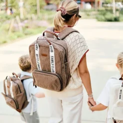 Childhome Sac à Dos à Langer Family Club Signature Teddy - Soft Brown