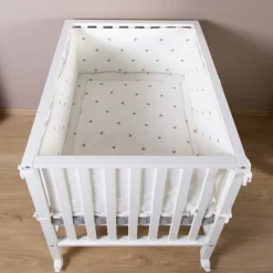 Childhome Tapis de Parc Jersey - White & Hearts