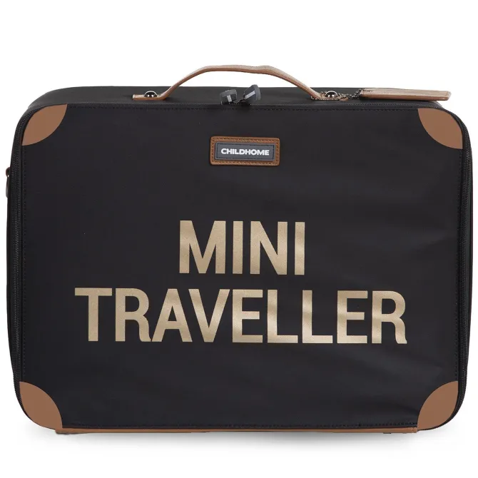 Childhome Valise Mini Traveller - Noir et Or