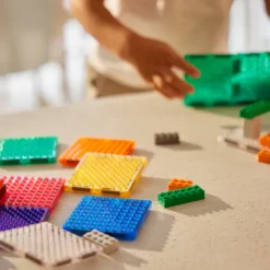 Cleverclixx Kit de 16 Tuiles Aimantées Compatibles LEGO & DUPLO