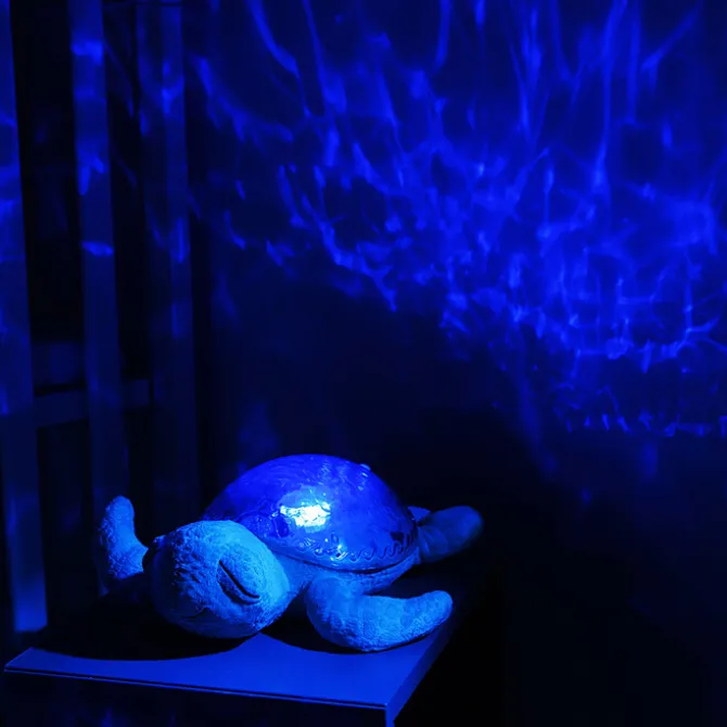 Cloud b Peluche Veilleuse Rechargeable Tranquil Turtle Aqua