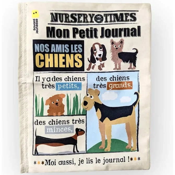 Crinkly Mon Journal en Tissu - Nos Amis les Chiens