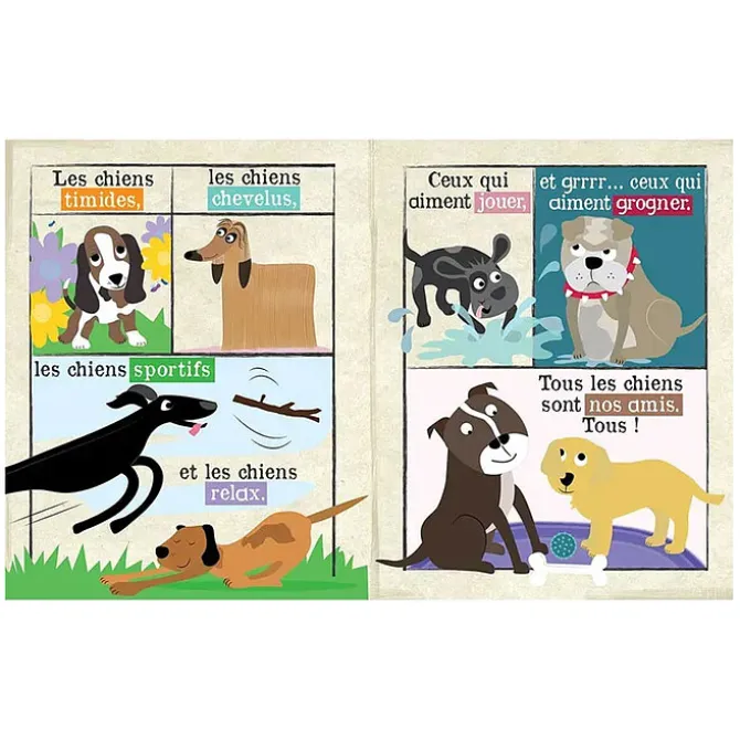 Crinkly Mon Journal en Tissu - Nos Amis les Chiens