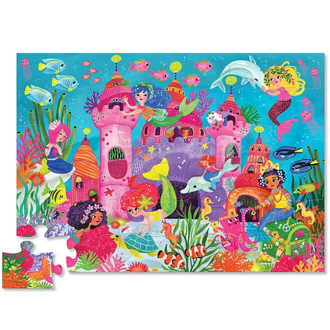 Crocodile Creek Maxi Puzzle 36 Pièces - Le Palais des Sirènes