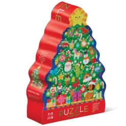Crocodile Creek Maxi Puzzle 24 Pièces - Le Sapin de Noël