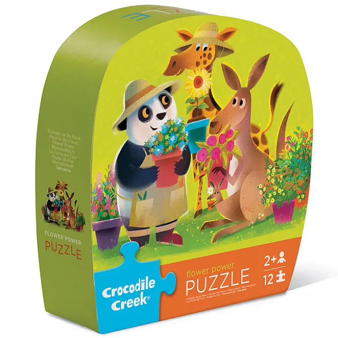 Crocodile Creek Mini Puzzle 12 Pièces - Flower Power