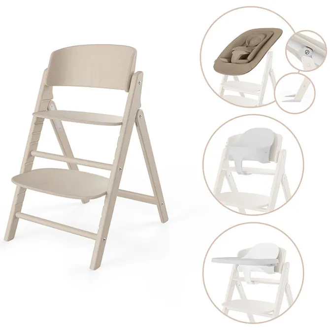 Cybex Chaise Haute Click & Fold 4-en-1 - All Natural