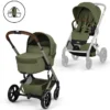 Cybex Pack Poussette Balios S Lux 2026 + Nacelle Pliable - Moss Green
