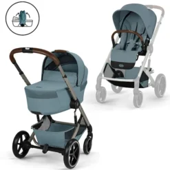 Cybex Pack Poussette Balios S Lux 2026 + Nacelle Pliable - Stormy Blue