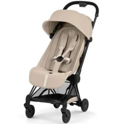 Cybex Pack Poussette Coyä Confort 2026 Matt Black + Nacelle Pliable- Cozy Beige