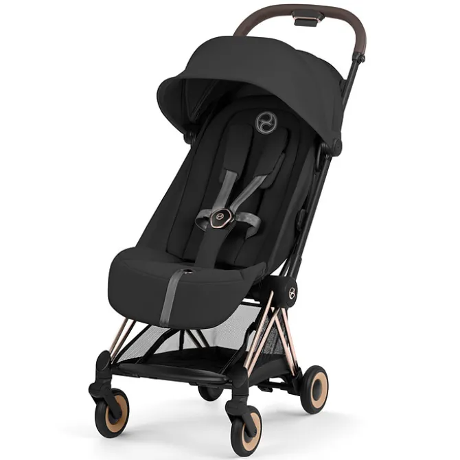 Cybex Pack Poussette Coyä Confort 2026 Rosegold + Nacelle Pliable- Sepia Black