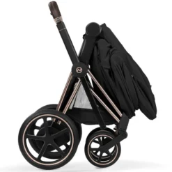 Cybex Pack Poussette e-Priam Confort Rosegold + Nacelle pliable - Sepia Black