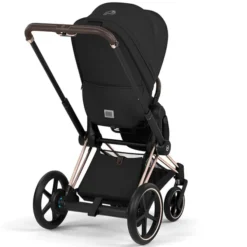 Cybex Pack Poussette e-Priam Confort Rosegold + Nacelle pliable - Sepia Black