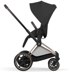 Cybex Pack Poussette e-Priam Confort Rosegold + Nacelle pliable - Sepia Black