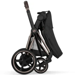 Cybex Pack Poussette e-Priam Confort Rosegold + Nacelle pliable - Sepia Black