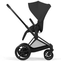 Cybex Pack Poussette e-Priam Confort Matt Black + Nacelle Pliable - Sepia Black