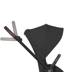 Cybex Pack Poussette Mios Confort 2026 Matt Black + Nacelle Pliable - Coconut Brown