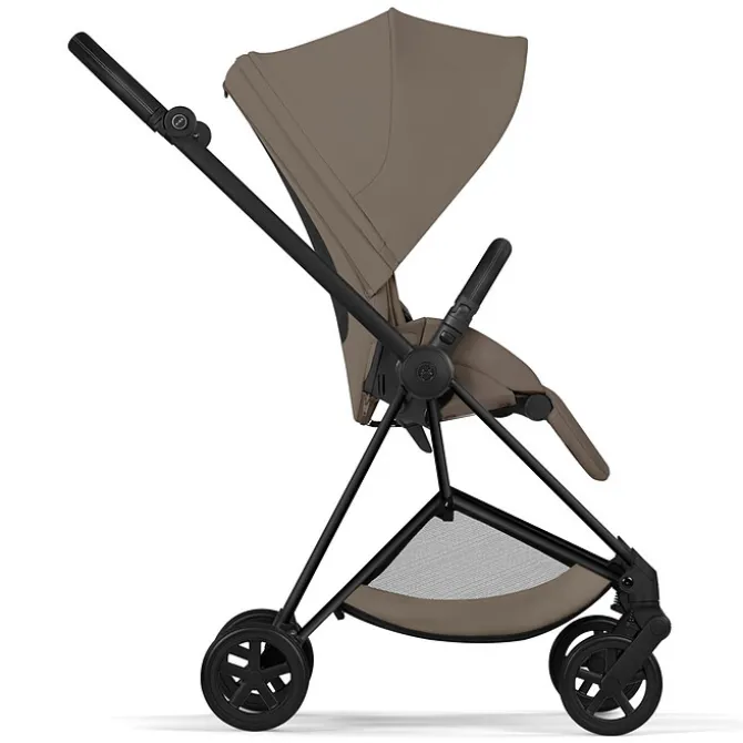 Cybex Pack Poussette Mios Confort 2026 Matt Black + Nacelle Pliable - Coconut Brown