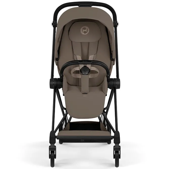 Cybex Pack Poussette Mios Confort 2026 Matt Black + Nacelle Pliable - Coconut Brown
