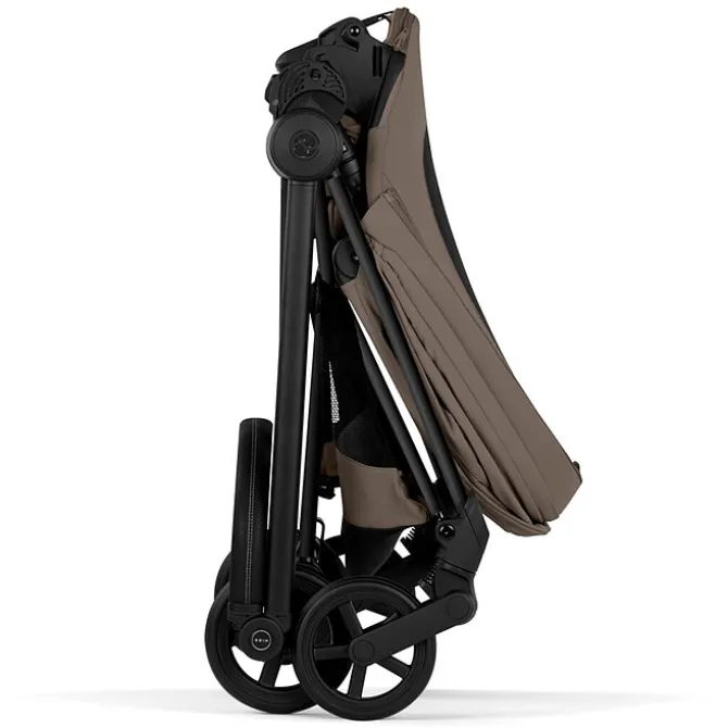 Cybex Pack Poussette Mios Confort 2026 Matt Black + Nacelle Pliable - Coconut Brown