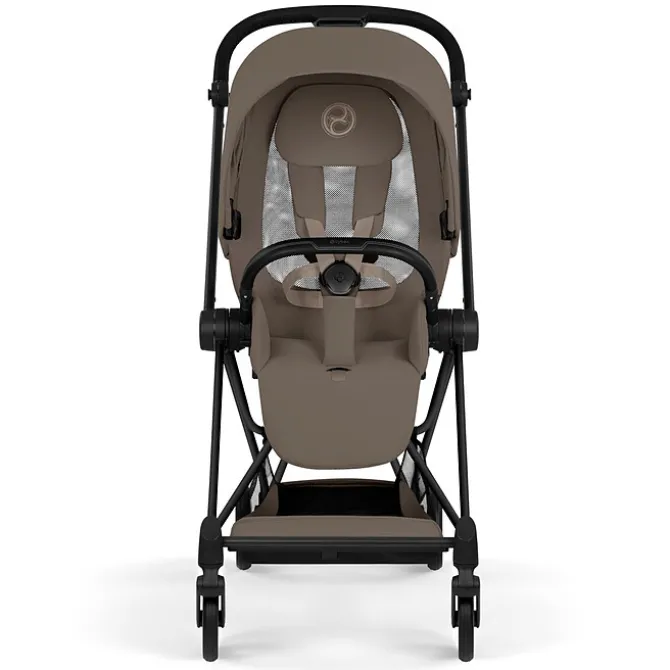 Cybex Pack Poussette Mios Confort 2026 Matt Black + Nacelle Pliable - Coconut Brown
