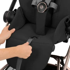 Cybex Pack Poussette Mios Confort 2026 Rosegold + Nacelle pliable- Sepia Black