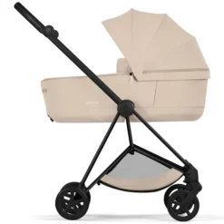 Cybex Pack Poussette Mios Confort 2026 Matt Black + Nacelle Pliable - Cozy Beige