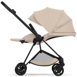 Cybex Pack Poussette Mios Confort 2026 Matt Black + Nacelle Pliable - Cozy Beige