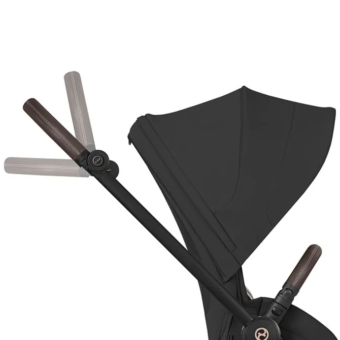 Cybex Pack Poussette Mios Confort 2026 Matt Black + Nacelle Pliable - Cozy Beige