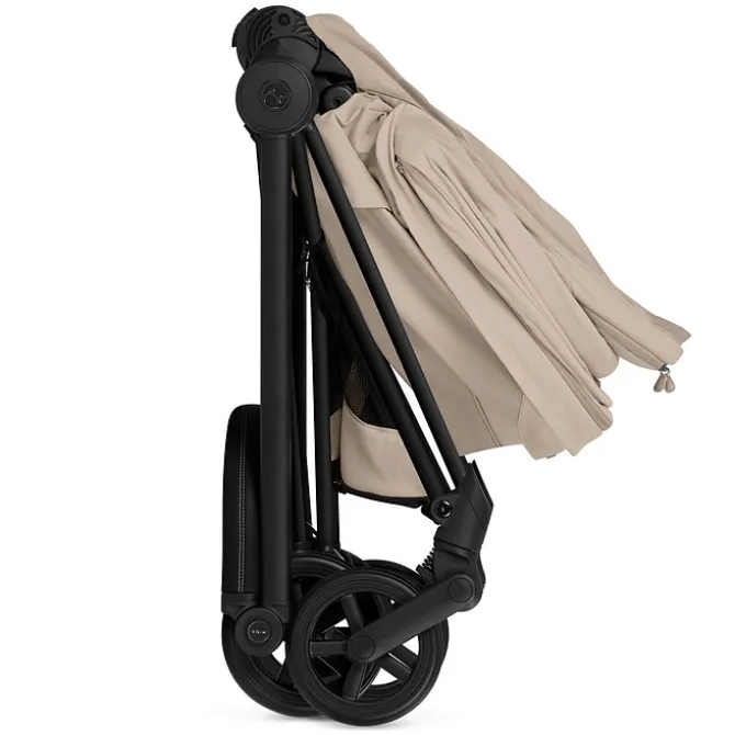 Cybex Pack Poussette Mios Confort 2026 Matt Black + Nacelle Pliable - Cozy Beige