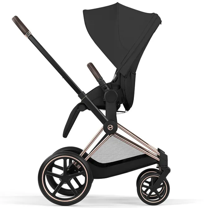 Cybex Pack Poussette Priam Confort Rosegold + Nacelle Pliable- Sepia Black