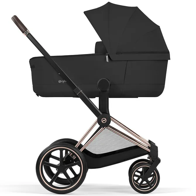 Cybex Pack Poussette Priam Confort Rosegold + Nacelle Pliable- Sepia Black