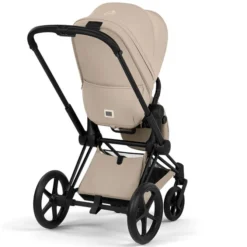 Cybex Pack Poussette Priam Confort Matt Black + Nacelle Pliable - Cozy Beige