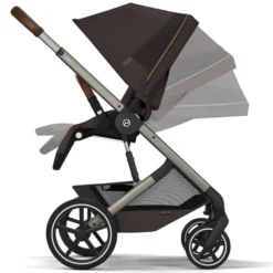 Cybex Poussette Citadine Balios S Lux Cadre Taupe - Chocolate Brown