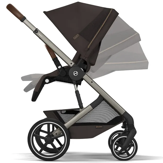 Cybex Poussette Citadine Balios S Lux Cadre Taupe - Chocolate Brown