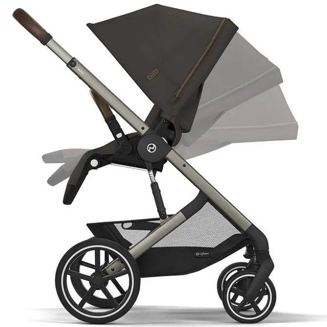 Cybex Poussette Citadine Balios S Lux Cadre Taupe - Chocolate Brown