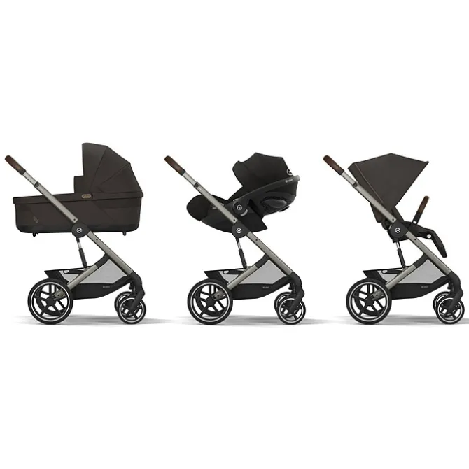 Cybex Poussette Citadine Balios S Lux Cadre Taupe - Chocolate Brown