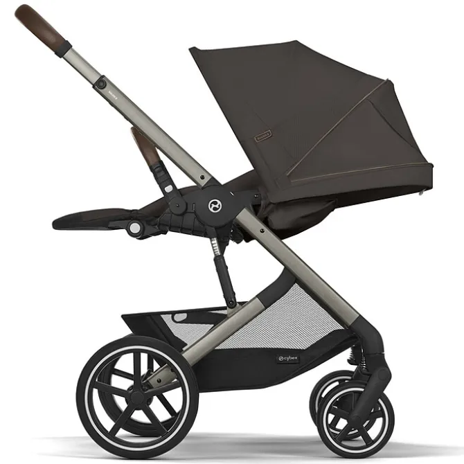 Cybex Poussette Citadine Balios S Lux Cadre Taupe - Chocolate Brown