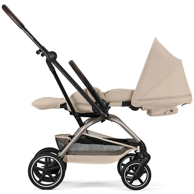 Cybex Poussette Compacte Eezy S Twist+2 2026 Châssis Taupe - Almond Beige