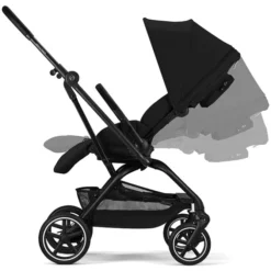 Cybex Poussette Compacte Eezy S Twist+2 Châssis Black - Magic Black