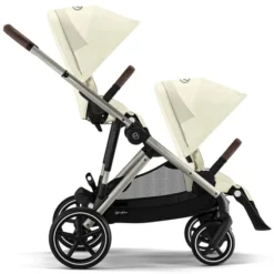 Cybex Poussette Double Gazelle S Châssis Taupe - Seashell Beige