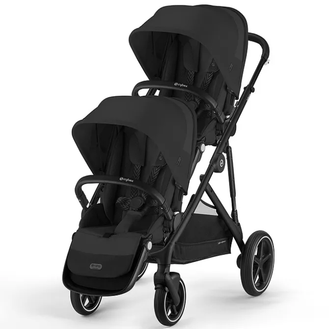 Cybex Poussette Double Gazelle S Châssis Black - Moon Black